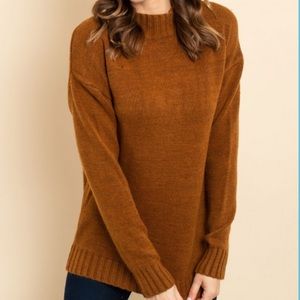 🌸SALE🌸 Brown Mock Neck Sweater